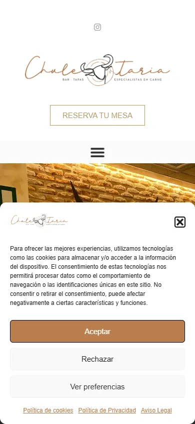 Captura real de móvil de chuletaria.com