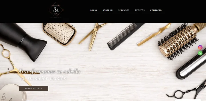Vista de la web de glamolina.com