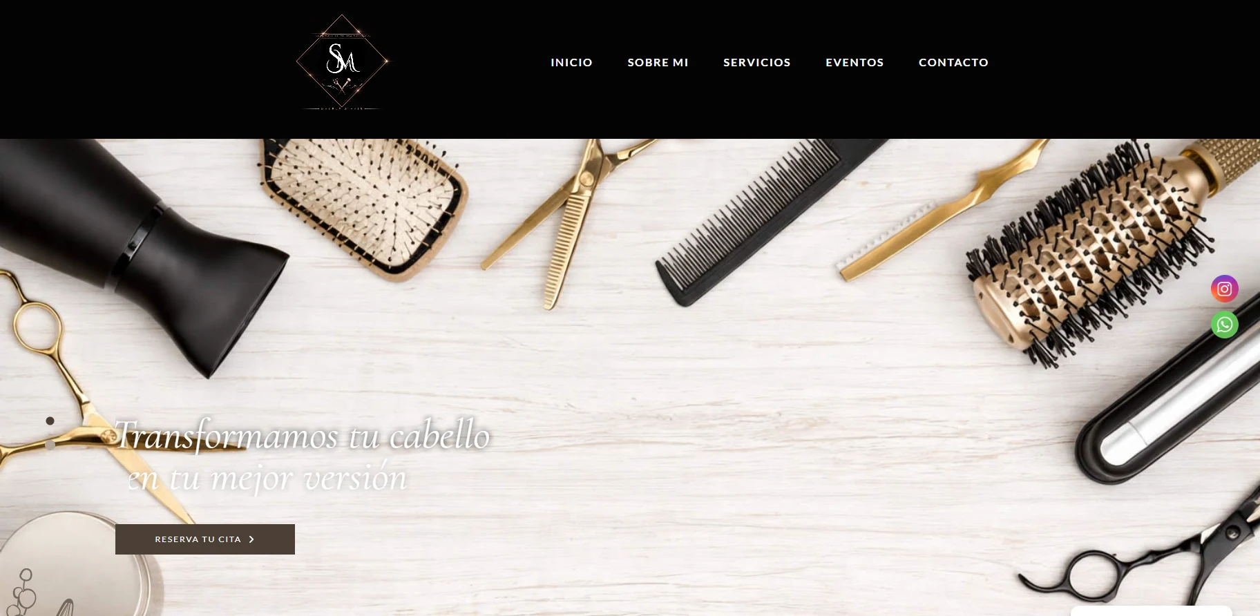 Captura real de escritorio de glamolina.com
