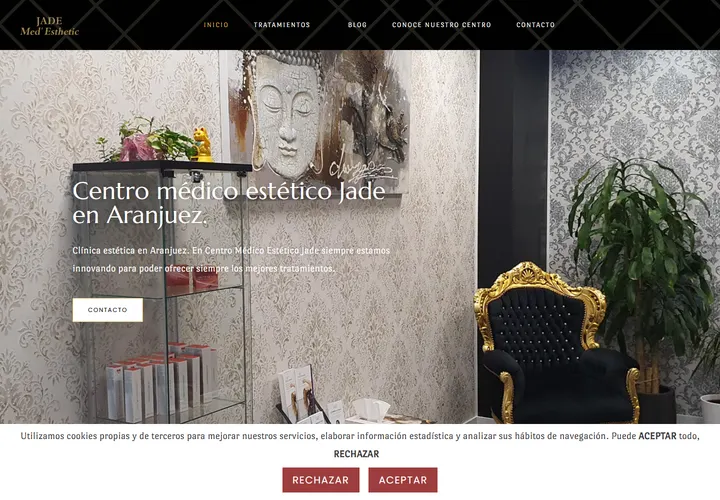 Vista de la web de jademedicinaestetica.com