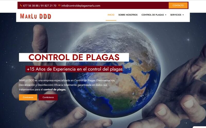 Diseño Web : Control de Plagas Marlu