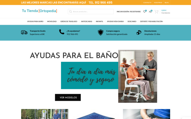 Tienda Online en WooCommerce : Tu Tienda Ortopedia