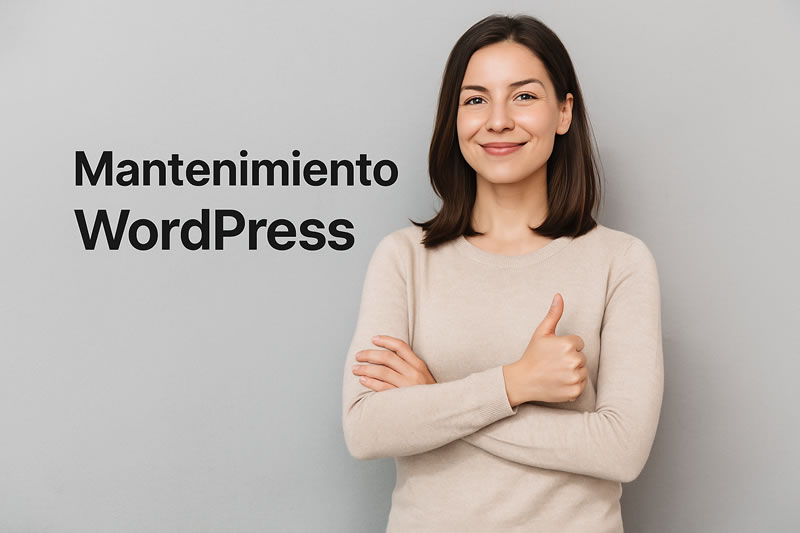 Se siente segura porque ha contratado el servicio wordpress
